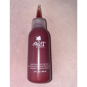 New Splat Red Semi-Permanent‎ Hair Dye Sealed Bottle Color